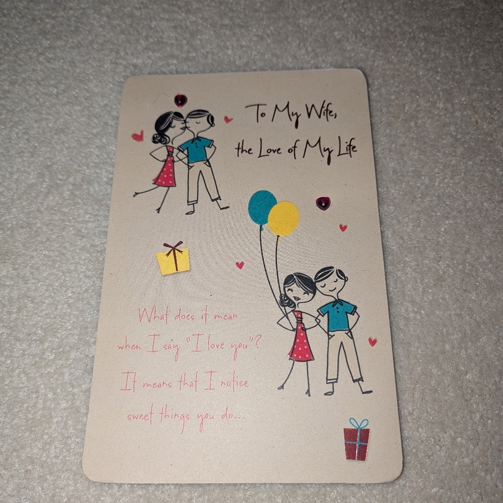 Birthday Card To Wife